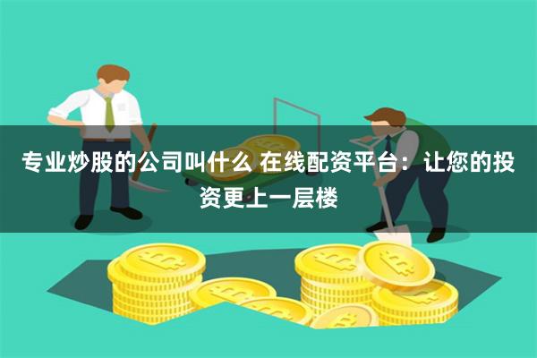 专业炒股的公司叫什么 在线配资平台：让您的投资更上一层楼