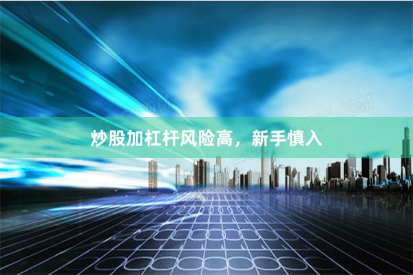 炒股加杠杆风险高，新手慎入